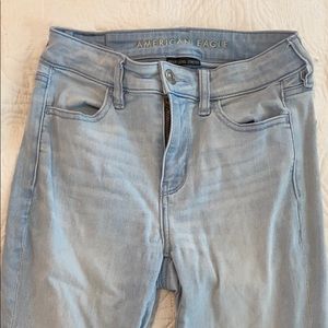 american eagle high rise jeggings